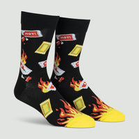 Sock it to Me Extra Hot Mens Crew Socks