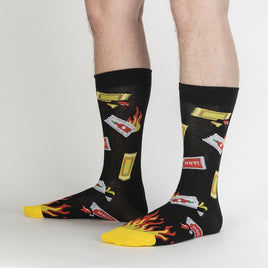 Sock it to Me Extra Hot Mens Crew Socks