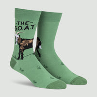 Sock it to Me The G.O.A.T. Mens Crew Socks