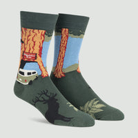 Sock it to Me Redwoods Mens Crew Socks