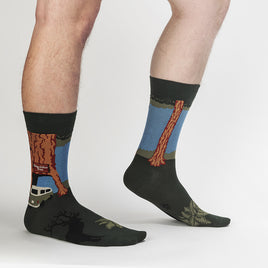 Sock it to Me Redwoods Mens Crew Socks