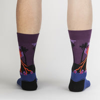 Sock it to Me Volcanoes Mens Crew Socks