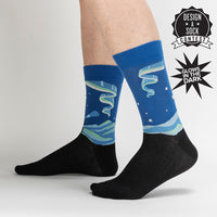 Sock it to Me Northern Lights Mens Crew Socks