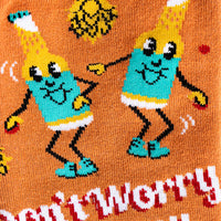 Sock it to Me "Don't Worry, Be Hoppy" Mens Crew Socks