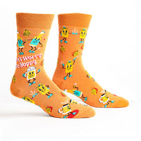 Sock it to Me "Don't Worry, Be Hoppy" Mens Crew Socks