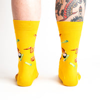 Sock it to Me "Spread Your Wings and Fry" Mens Crew Socks