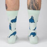 Sock it to Me "And I Will Walrus Love You" Mens Crew Socks