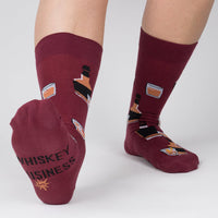 Sock it to Me "Whiskey Business" Mens Crew Socks