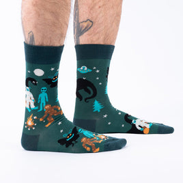Sock it to Me "Cryptid Society" Mens Crew Socks