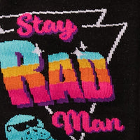 Sock it to Me "Stay Rad, Man" Mens Crew Socks