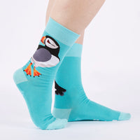 Sock it to Me "Puffin Awesome" Mens Crew Socks