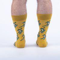 Sock it to Me "Skateboarding Gator" Mens Crew Socks
