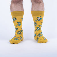 Sock it to Me "Skateboarding Gator" Mens Crew Socks