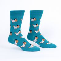 Sock it to Me "Chicken + Waffles" Mens Crew Socks