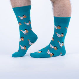 Sock it to Me "Chicken + Waffles" Mens Crew Socks