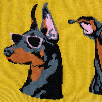 Sock it to Me "I Like Dobermans, And Maybe Three People" Mens Crew Socks