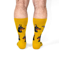 Sock it to Me "I Like Dobermans, And Maybe Three People" Mens Crew Socks