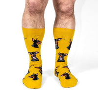 Sock it to Me "I Like Dobermans, And Maybe Three People" Mens Crew Socks