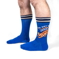 Sock it to Me "Go Get Em' Tiger" Mens Crew Socks