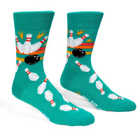 Sock it to Me "World's Okayest Bowler" Mens Crew Socks