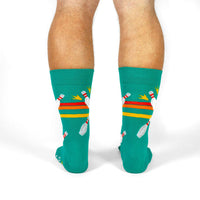 Sock it to Me "World's Okayest Bowler" Mens Crew Socks
