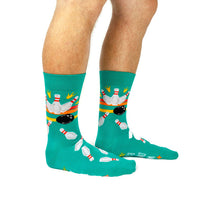 Sock it to Me "World's Okayest Bowler" Mens Crew Socks