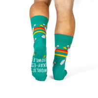 Sock it to Me "World's Okayest Bowler" Mens Crew Socks