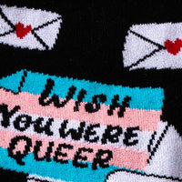 Sock it to Me "Wish You Were Queer" Unisex Crew Socks