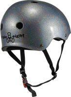 Triple 8 THE Certified Helmet SS Silver Glitter