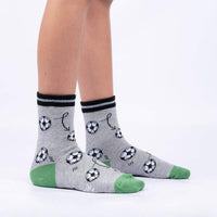 Sock it to Me "Let's Kick It" Junior Crew Socks 3-Pack