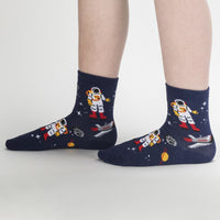 Sock it to Me Moon Walk In The Morning Junior Crew Socks 3-Pack