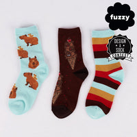 Sock it to Me "HappyBara" Junior Crew Socks 3-Pack