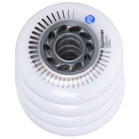 Powerslide Spinner Wheels 90mm 88a White 4 Pack