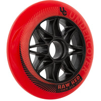 UC Raw Inline Wheels 80mm 85a Red 4 Pack