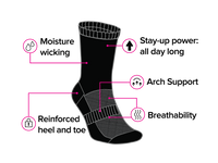 Sock it to Me "Bee Bold" Athletic Crew Socks