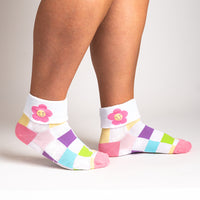 Sock it to Me "Check You Out" Turn Cuff Crew Socks