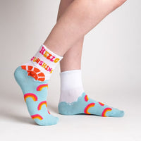 Sock it to Me "Hello Sunshine" Turn Cuff Crew Socks