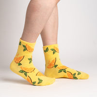 Sock it to Me "Simply the Zest!" Turn Cuff Crew Socks