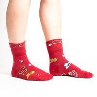 Sock it to Me "Howdy Y'all" Turn Cuff Crew Socks