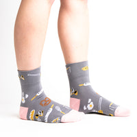 Sock it to Me "I Knead the Dough" Turn Cuff Crew Socks