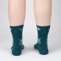 Sock it to Me "The Buzz About Cicadas" Turn Cuff Crew Socks