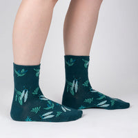 Sock it to Me "The Buzz About Cicadas" Turn Cuff Crew Socks