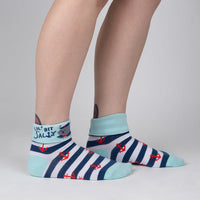 Sock it to Me "Lil' Bit Salty" Turn Cuff Crew Socks