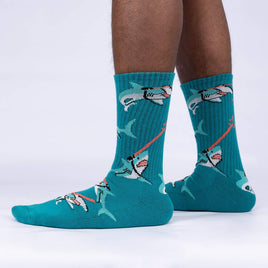 Sock it to Me "Frikkin Laser Beams" Ribbed Crew Athletic Socks