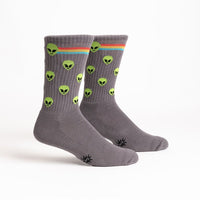 Sock it to Me "Aliens" Ribbed Crew Athletic Socks