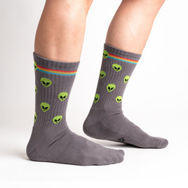 Sock it to Me "Aliens" Ribbed Crew Athletic Socks