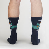 Sock it to Me "Happy Camper" Ribbed Crew Athletic Socks