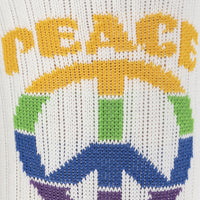 Sock it to Me "Give Peace a Chance" Ribbed Crew Athletic Socks