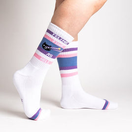 Sock it to Me "Feline Fine as Hell" Ribbed Crew Athletic Socks