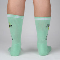 Sock it to Me "Save Water, Drink Tequila" Ribbed Crew Athletic Socks